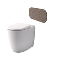 Caroma Contura II Cleanflush® Invisi Series II® Wall Faced Suite - Brushed Bronze Flush Plate - 848901W + 848810BBZ