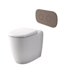 Caroma Contura II Cleanflush® Invisi Series II® Wall Faced Suite - Brushed Bronze Flush Plate - 848901W + 848810BBZ