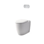 Caroma Contura II Cleanflush® Invisi Series II® Wall Faced Suite - Brushed Nickel Flush Plate - 848901W + 848810BN