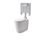 Caroma Contura II Cleanflush® Invisi Series II® Wall Faced Suite - Brushed Brass Flush Plate - 848901W + 848810BB