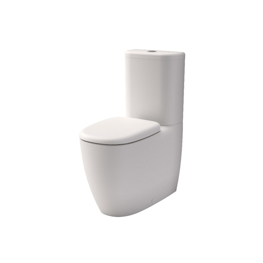 Caroma Contura II Cleanflush® Wall Faced Close Coupled Matte White Suite - Back Entry - 848801MW