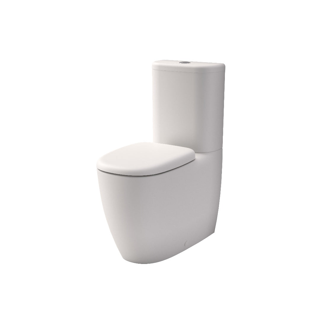 Caroma Contura II Cleanflush® Wall Faced Close Coupled Matte White Suite - Back Entry - 848801MW