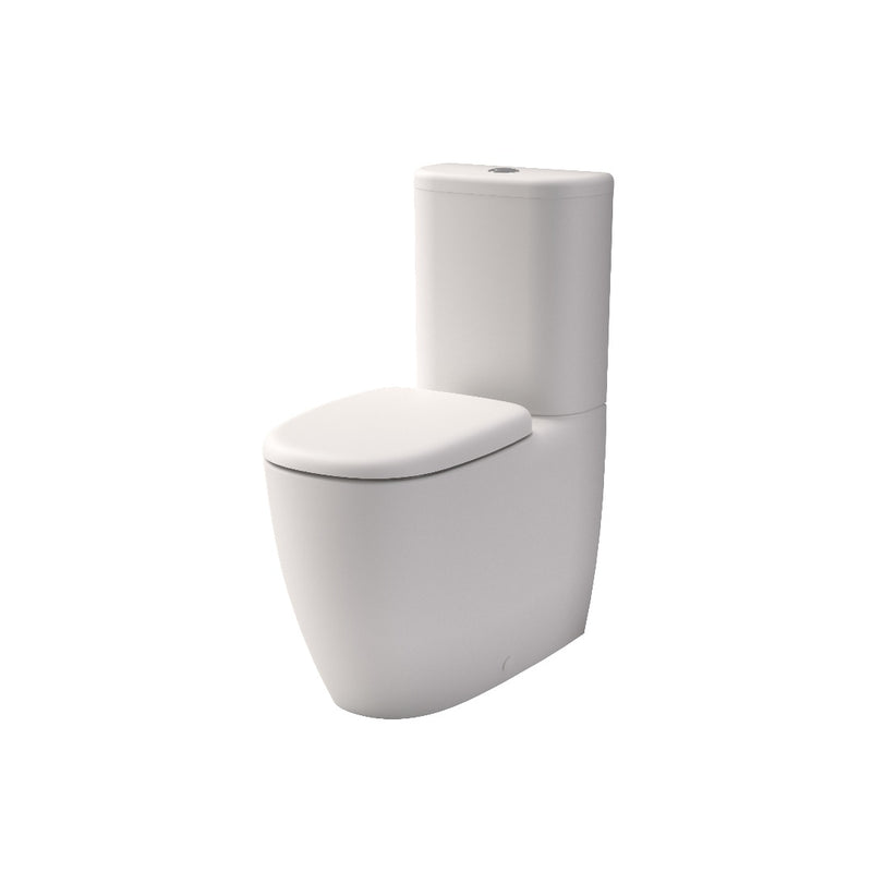 Caroma Contura II Cleanflush® Wall Faced Close Coupled Matte White Suite - Back Entry