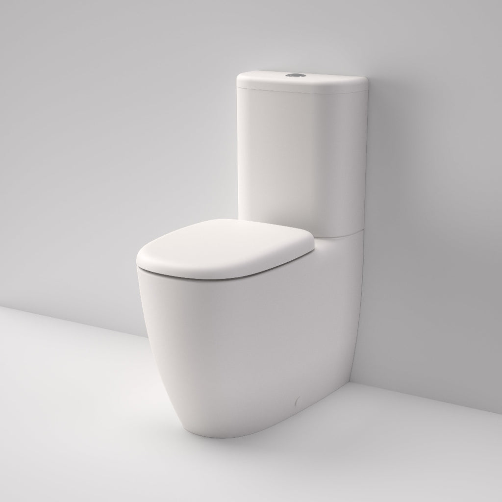 Caroma Contura II Cleanflush® Wall Faced Close Coupled Matte White Suite - Back Entry - 848801MW