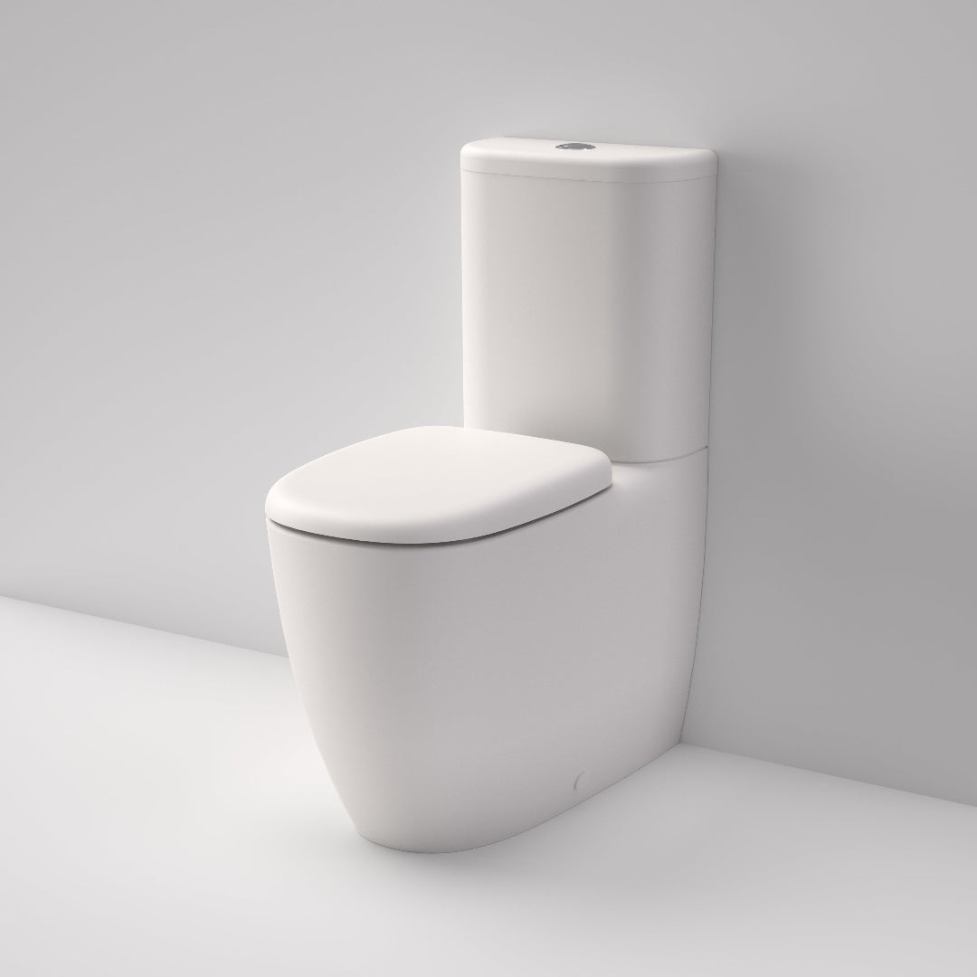 Caroma Contura II Cleanflush® Wall Faced Close Coupled Matte White Suite - Back Entry - 848801MW