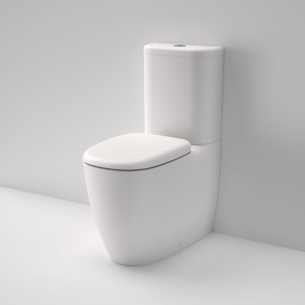 Caroma Contura II Cleanflush® Wall Faced Close Coupled Matte White Suite - Bottom Inlet - 848802MW