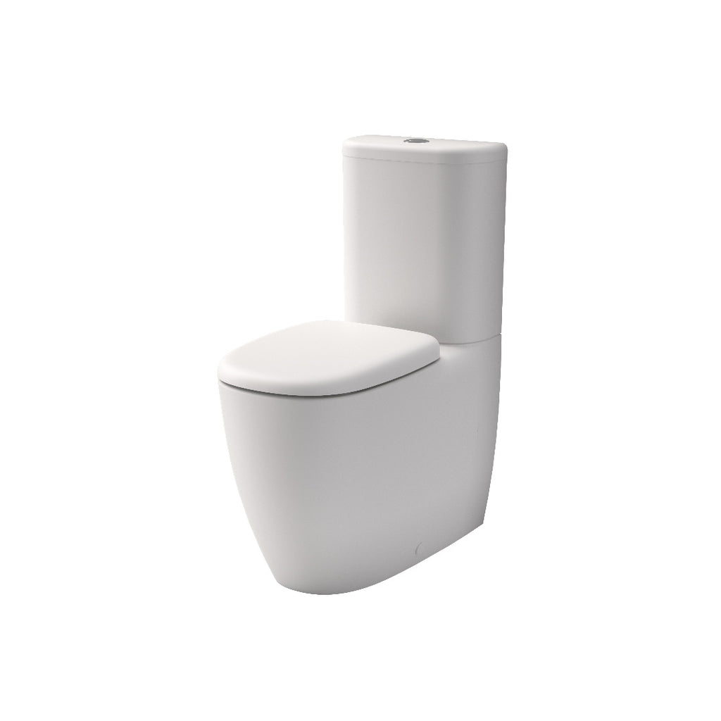 Caroma Contura II Cleanflush® Wall Faced Close Coupled Matte White Suite - Bottom Inlet - 848802MW