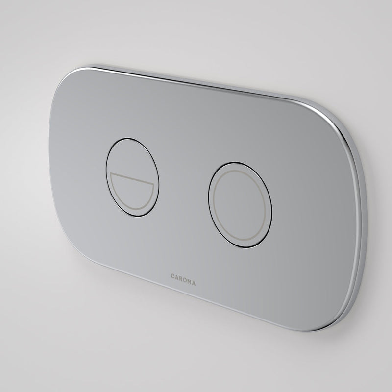 Caroma Contura II Cleanflush® Wall Hung Invisi Series II® Suite GermGard® - Matte White - Chrome Button