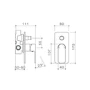 Caroma Luna Bath-Shower Mixer with Diverter - Chrome