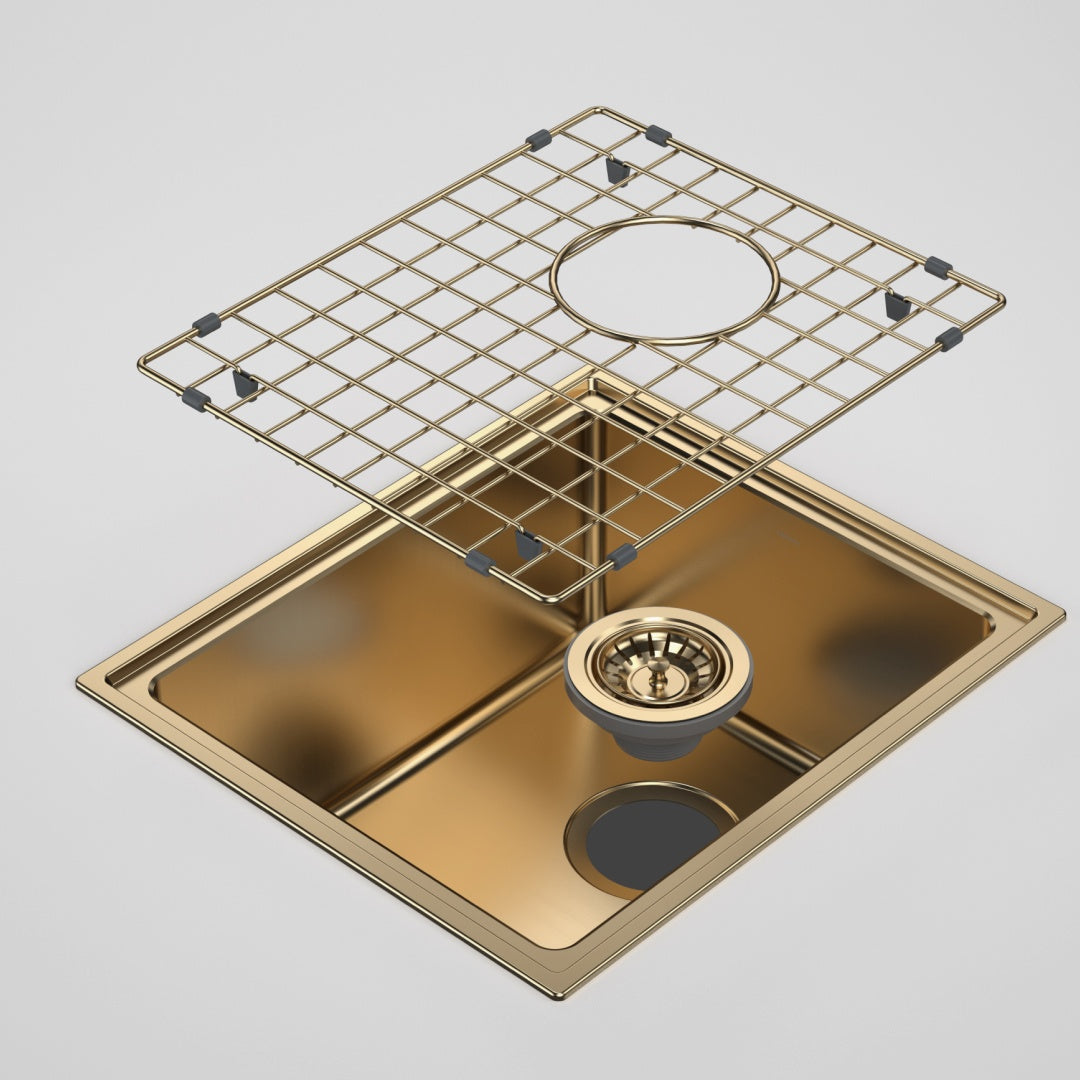 Caroma Urbane II Single Bowl Sink - Brushed Brass - CO0100BB