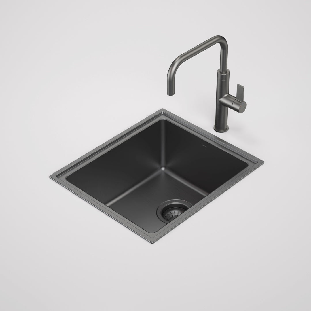 Caroma Urbane II Single Bowl Sink - Gun Metal - CO0100GM
