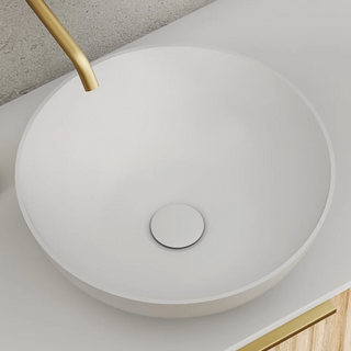 Cassa Design Auris Slim Above Counter Basin - Matte White - AU363613