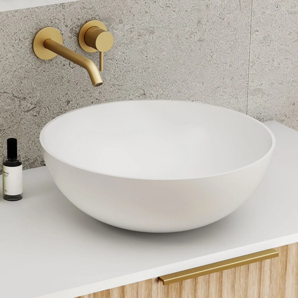 Cassa Design Auris Slim Above Counter Basin - Matte White - AU363613