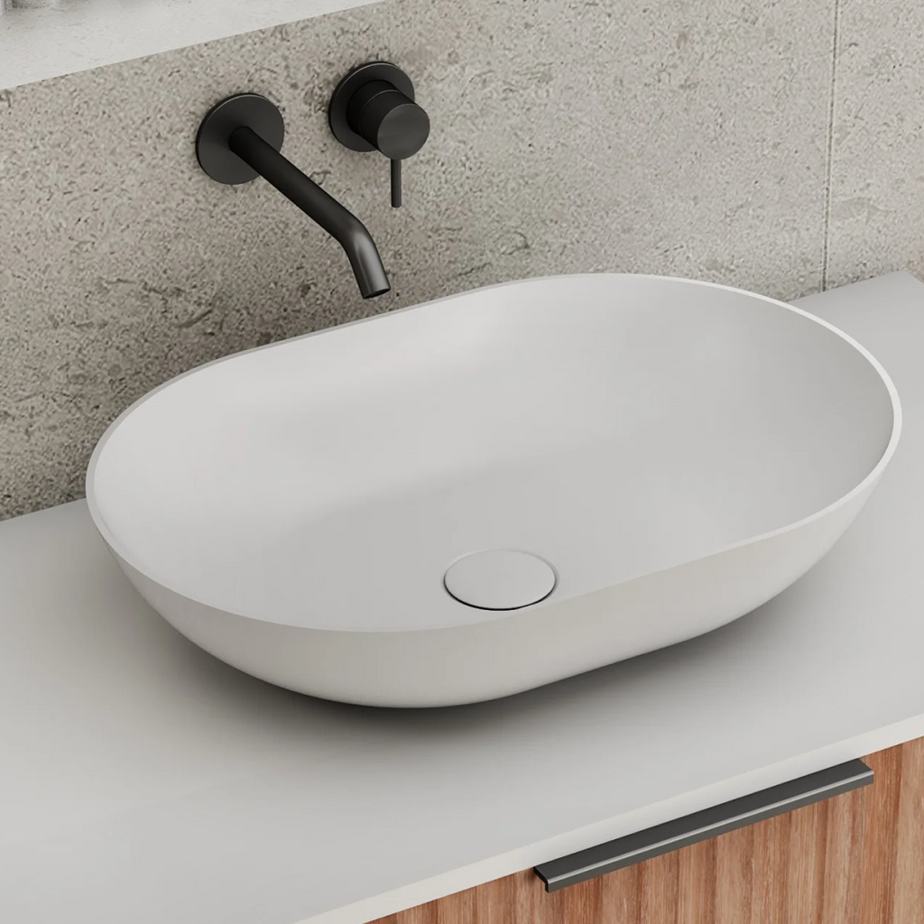 Cassa Design Eggshell Solid Surface Basin - Matte White - ES523611