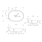 Cassa Design Eggshell Solid Surface Basin - Matte White - ES523611