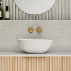 Cassa Design Rec Slim Solid Surface Basin - Matte White - RE363613