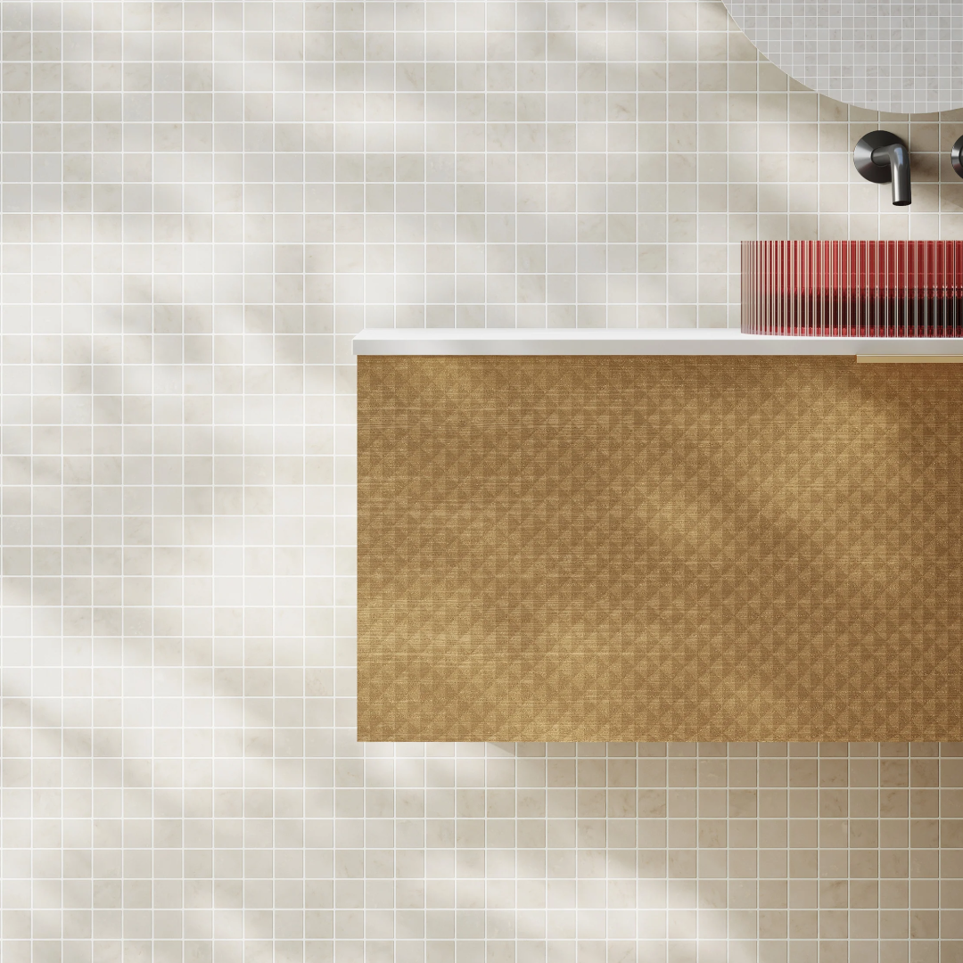 Cassa Design Relievo 1200mm Wall Hung Vanity - Oak - Brushed Gold Handle - REL1200IO-BG