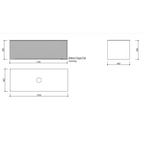 Cassa Design Relievo 1200mm Wall Hung Vanity - Oak - Gun Metal Handle - REL1200IO-GM
