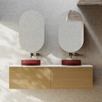 Cassa Design Relievo 1500mm Wall Hung Vanity - Oak - Matte Black Handle - REL1500IO-MB