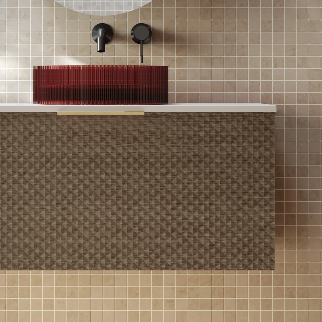 Cassa Design Relievo 1800mm Wall Hung Vanity - Walnut - Finger Pull Handle - REL1800IW