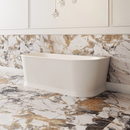 Cassa Design Westminster 1500mm Back To Wall Freestanding Bath Includes Overflow - Matte White