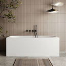 Cassa Design New Multi Corner Back To Wall Freestanding Bath 1300mm Includes Overflow - Matte White