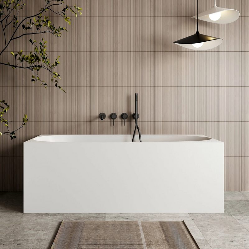 Cassa Design New Multi Corner Back To Wall Freestanding Bath 1500mm - Matte White