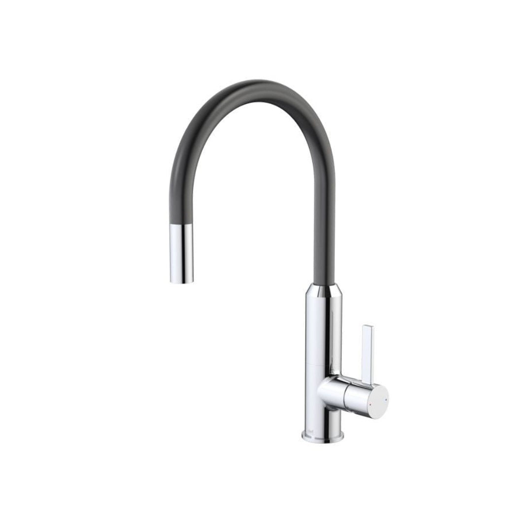 Dorf Vixen Pull-Out Sink Mixer Lead Free - Black/Chrome - 6495.045AF