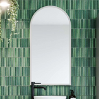 Timberline 430mm Church Frame Wall Hung Mirror - Includes Mirror Lighting Kit with Hardwire Transformer - CHUFM430830 + LEDLMIRROR