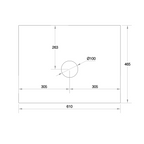 Cassa Design Cicero 600mm Natural Oak Wall Hung Vanity - Matte Black Handle - CIC600WH-OAK-Matte-Black