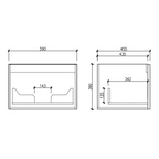 Cassa Design Cicero 600mm Natural Oak Wall Hung Vanity - Matte Black Handle - CIC600WH-OAK-Matte-Black