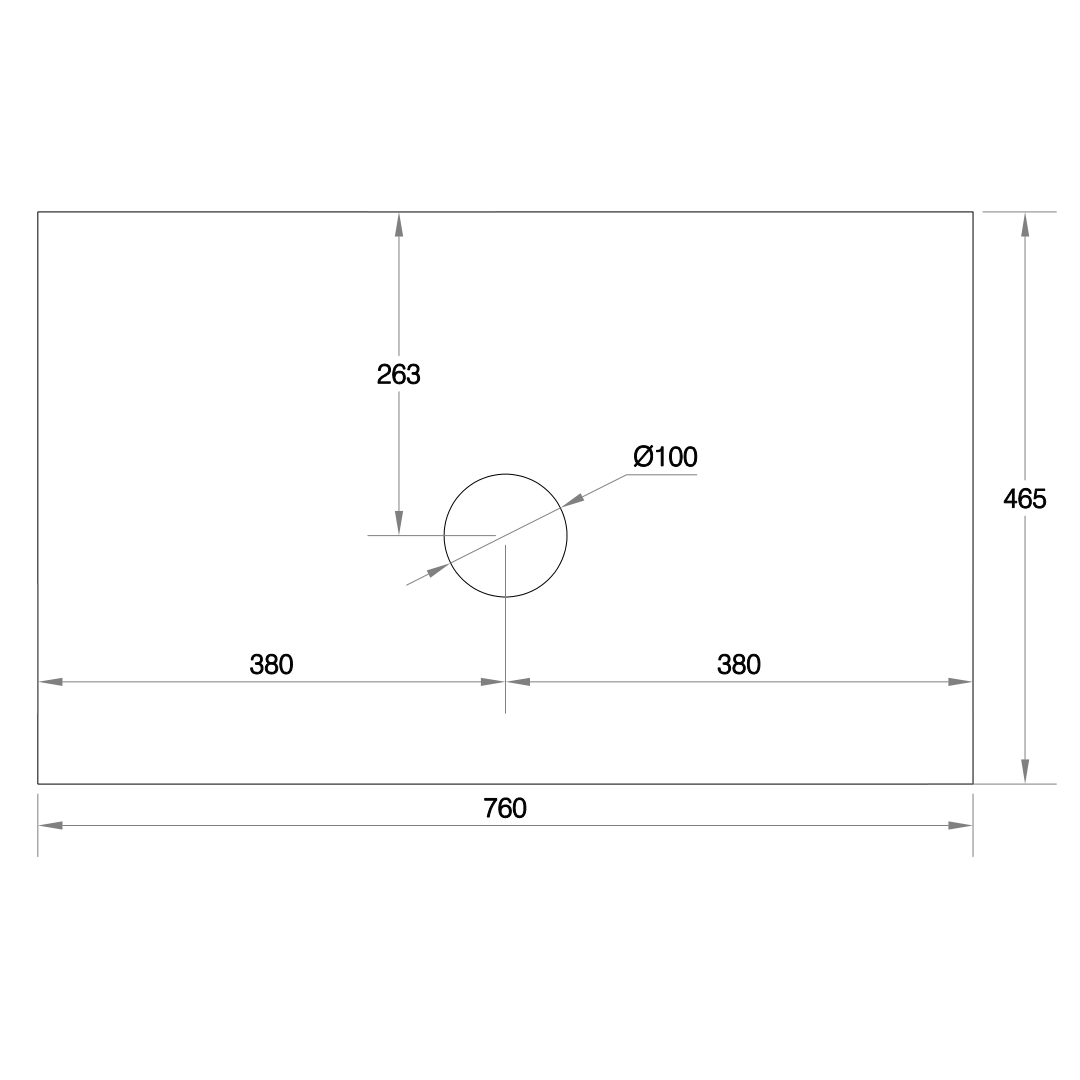 Cassa Design Cicero 750mm Natural Oak Wall Hung Vanity - Fingerpull Handle - CIC750WH-OAK-Fingerpull