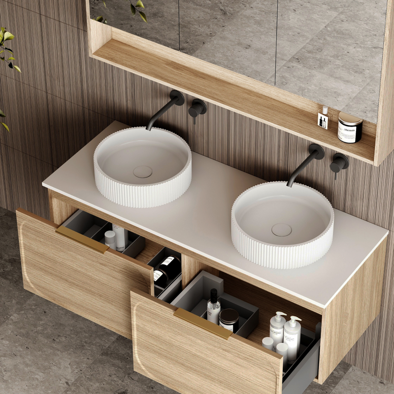 Cassa Design Cicero 1200mm Natural Oak Wall Hung Vanity