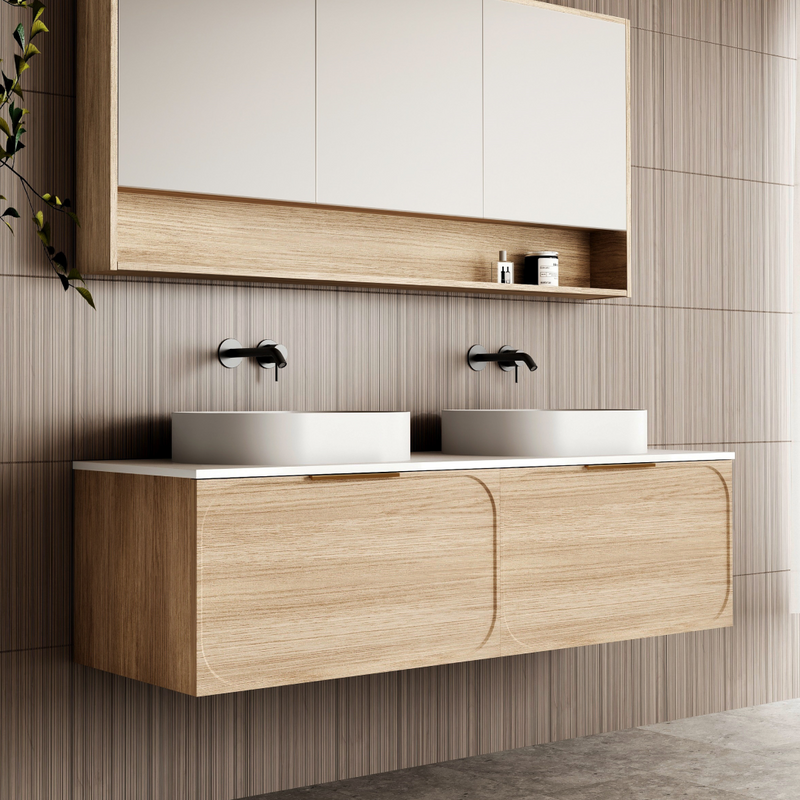 Cassa Design Cicero 1500mm Natural Oak Wall Hung Vanity