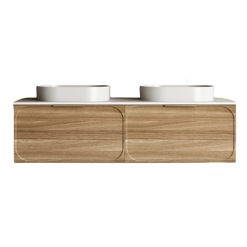 Cassa Design Cicero 1500mm Natural Walnut Wall Hung Vanity