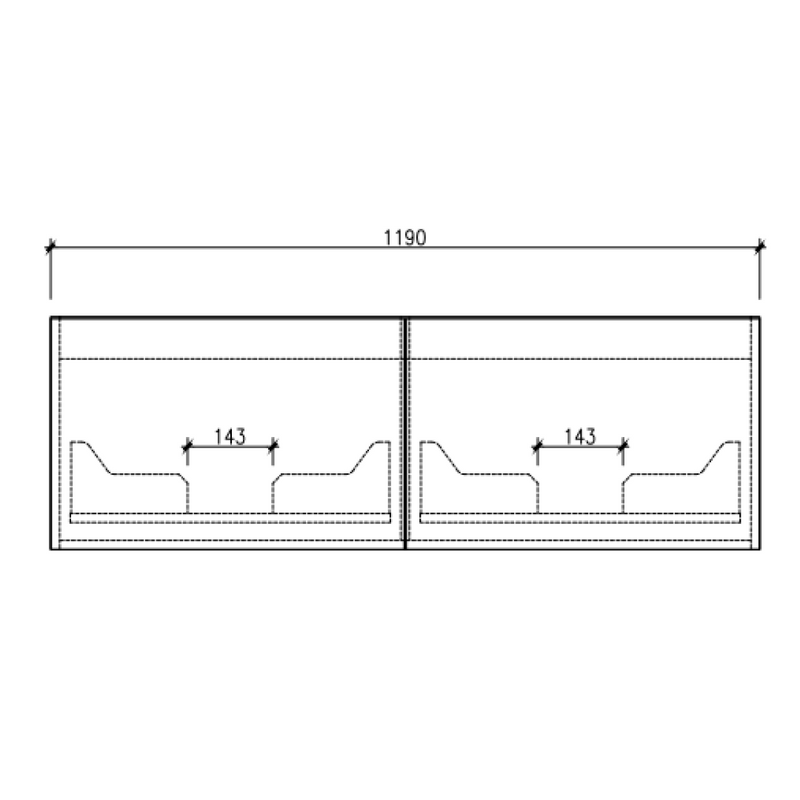 Cassa Design Cicero 1200mm Natural Oak Wall Hung Vanity