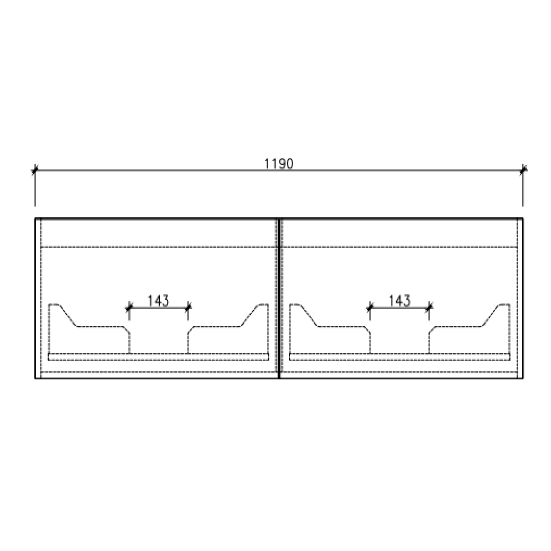 Cassa Design Cicero 1200mm Natural Oak Wall Hung Vanity - Brushed Nickel Handle - CIC1200WH-OAK-Brushed-Nickel