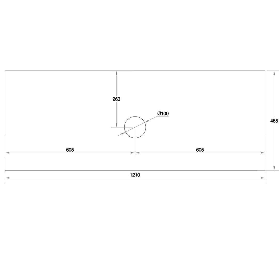 Cassa Design Cicero 1200mm Natural Oak Wall Hung Vanity - Matte Black Handle - CIC1200WH-OAK-Matte-Black