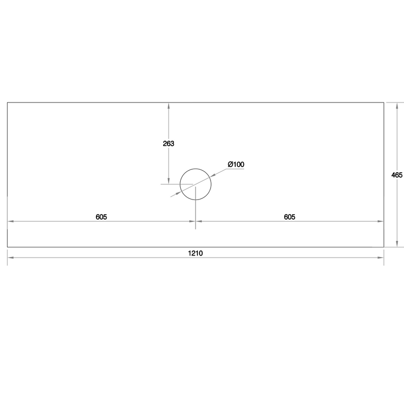 Cassa Design Cicero 1200mm Natural Oak Wall Hung Vanity