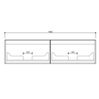 Cassa Design Cicero 1500mm Natural Oak Wall Hung Vanity - Fingerpull Handle - CIC1500WH-OAK-Fingerpull