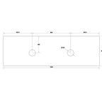 Cassa Design Cicero 1500mm Natural Oak Wall Hung Vanity - Brushed Gold Handle - CIC1500WH-OAK-Brushed-Gold