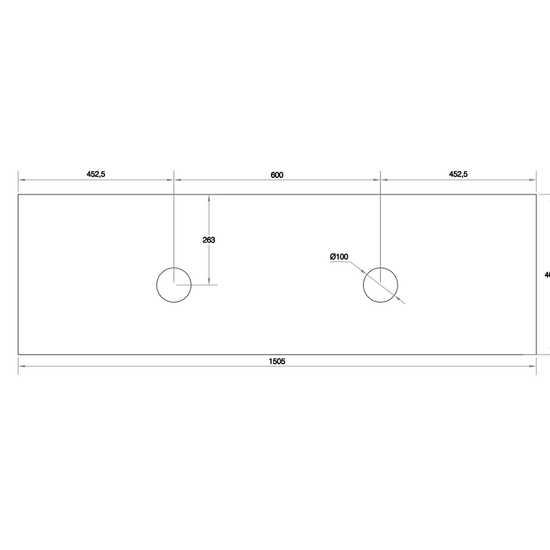 Cassa Design Cicero 1500mm Natural Oak Wall Hung Vanity