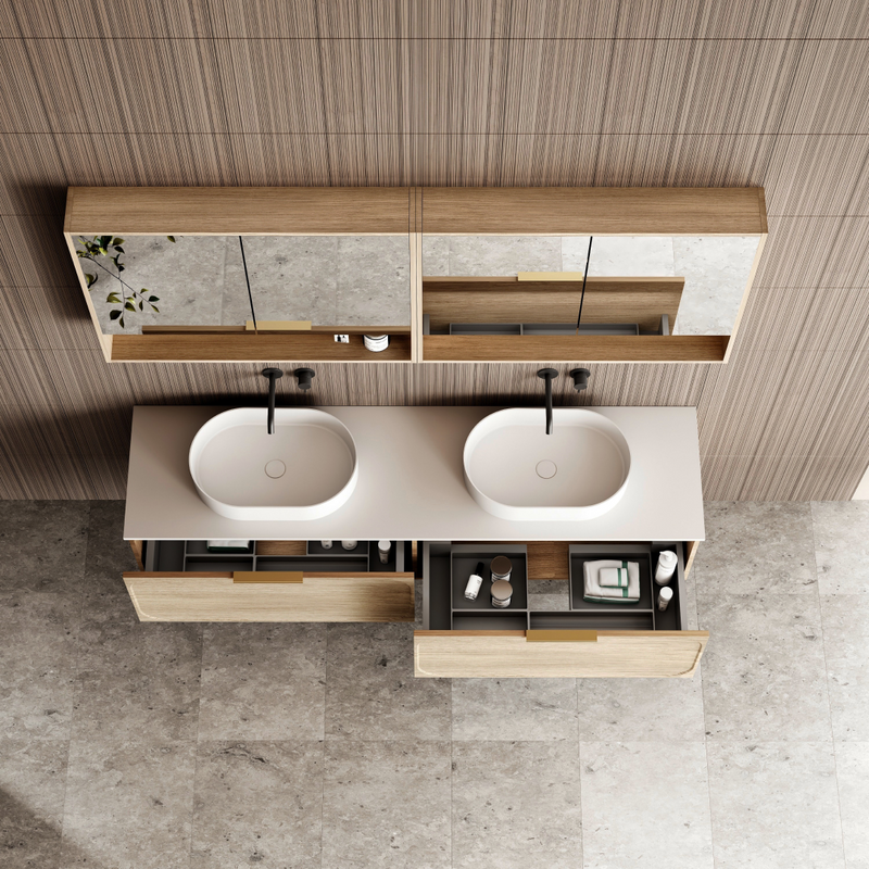 Cassa Design Cicero 1800mm Natural Oak Wall Hung Vanity