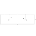 Cassa Design Cicero 1800mm Natural Oak Wall Hung Vanity - Fingerpull Handle - CIC1800WH-OAK-Fingerpull