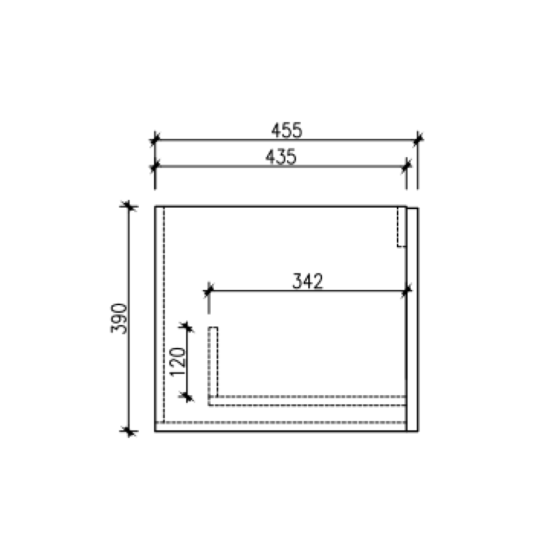 Cassa Design Cicero 1800mm Natural Walnut Wall Hung Vanity - Matte Black Handle - CIC1800WH-WALNUT-Matte-Black