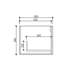 Cassa Design Cicero 1800mm Natural Walnut Wall Hung Vanity - Brushed Nickel Handle - CIC1800WH-WALNUT-Brushed-Nickel