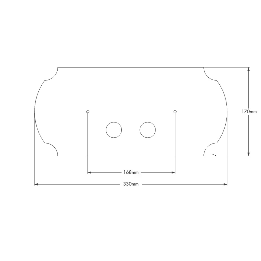 Turner Hastings Claremont Mechanical Flush Plate - Brushed Brass - CL102FP-BB