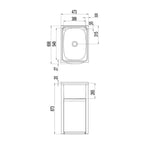 Clark Eureka 45 Compact Tub & Cabinet - 8111