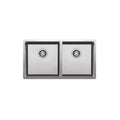 Clark Prism Double Bowl Undermount-Overmount - PPR20B