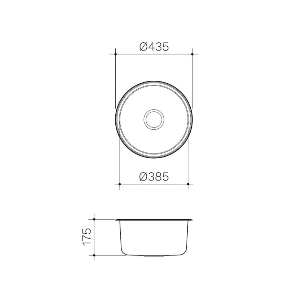 Clark Round Bowl Overmount - 4010